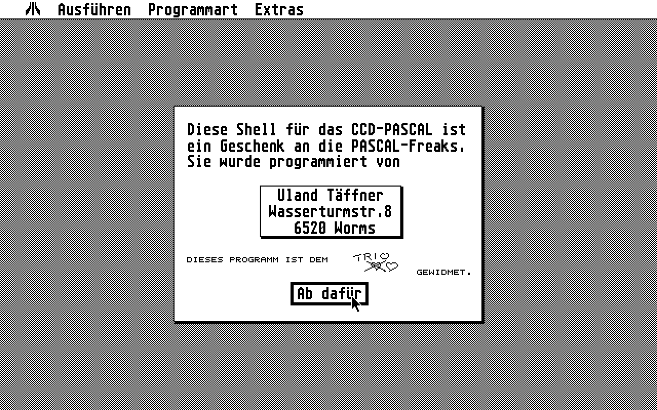 CCD Pascal Shell — screenshot 1